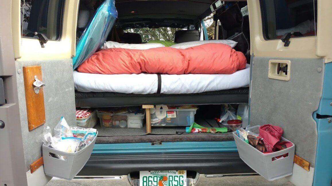fully loaded camper van