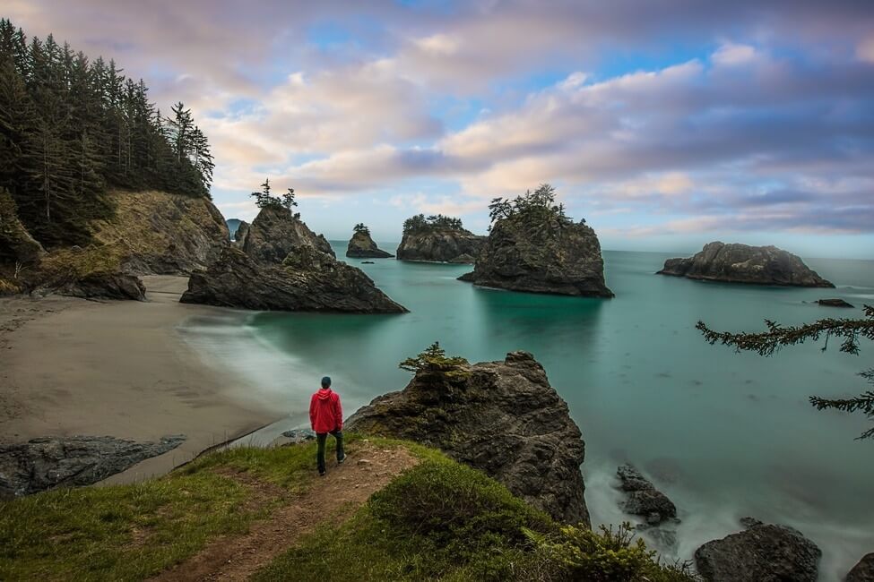 Oregon Coast secret beach views