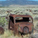 Rusted Car in Nevada Desert