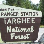 Targhee National Forest Idaho Sign