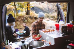 Upstate New York Fall Road Trip Campervan Cooking