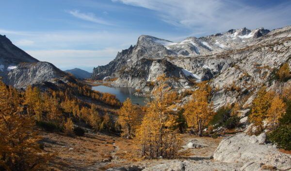 Enchantments basin from Prusik pass