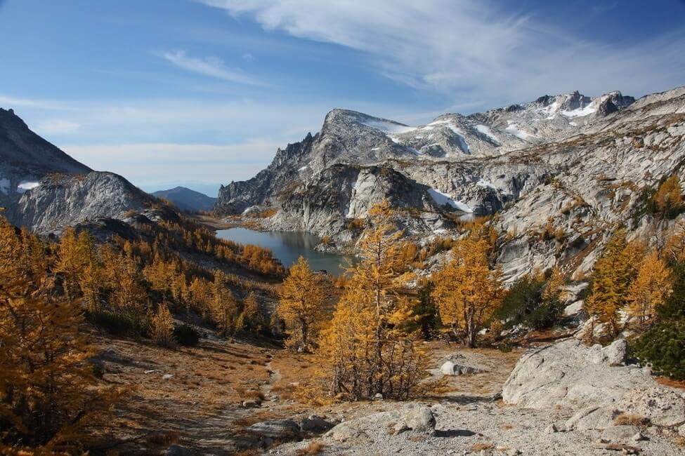 Enchantments basin from Prusik pass