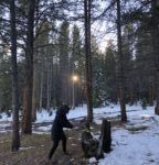 Colorado 10th Mountain Division Huts Chopping Firewood