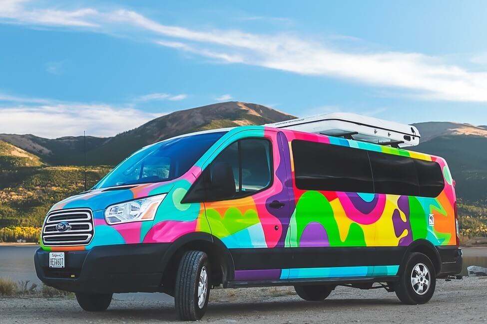 Escape Camper Vans Big Sur model exterior artwork