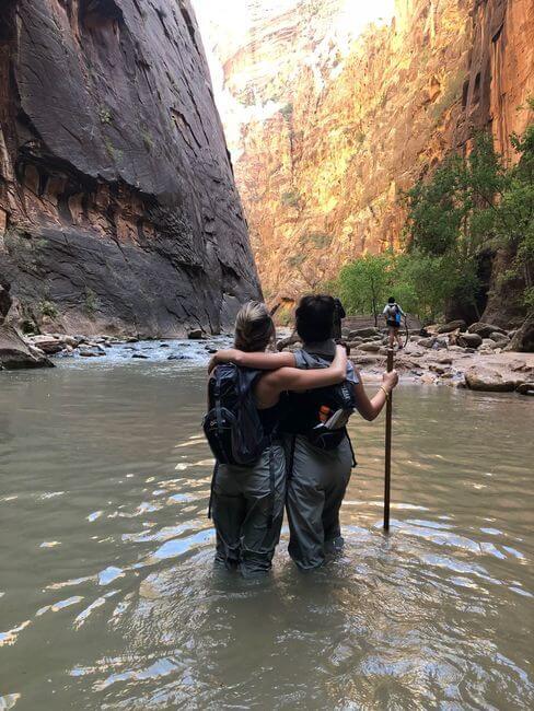 Sister Road Trip Narrows Zion