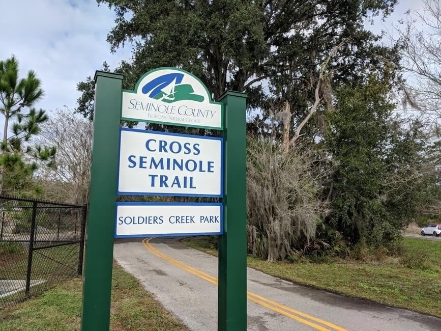 Soldiers Creek Park Florida Sign