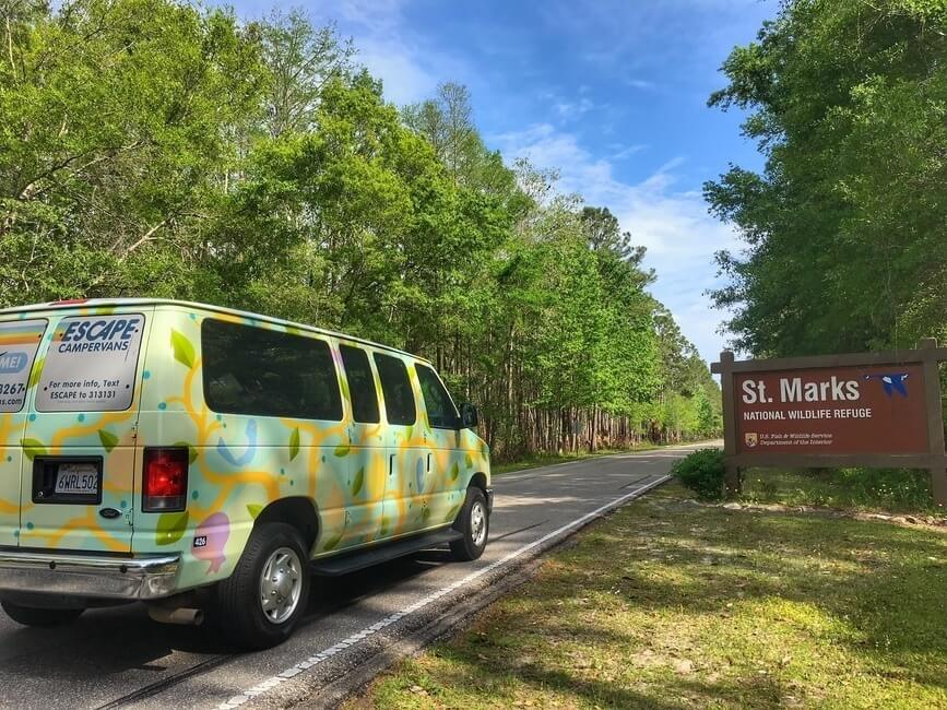 St Marks National Wildlife Refuge Florida Sign