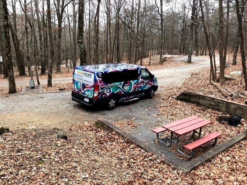 Fort Mountain State Park Georgia empty campground