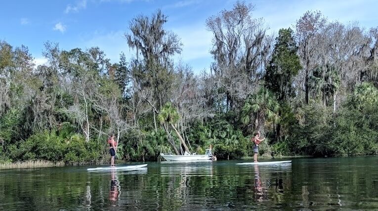 Rainbow River Florida stand up paddleboarding