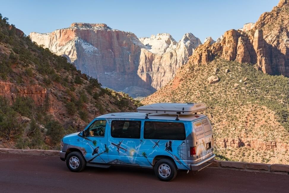 Zion National Park campervan