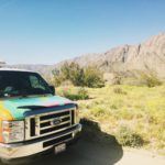 Wildflower Super Bloom Desert Campervan