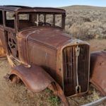 Petrified Forest Arizona Rusty Car