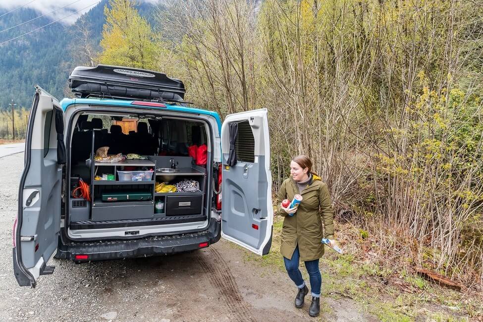 Wells Gray Provincial Park with campervan