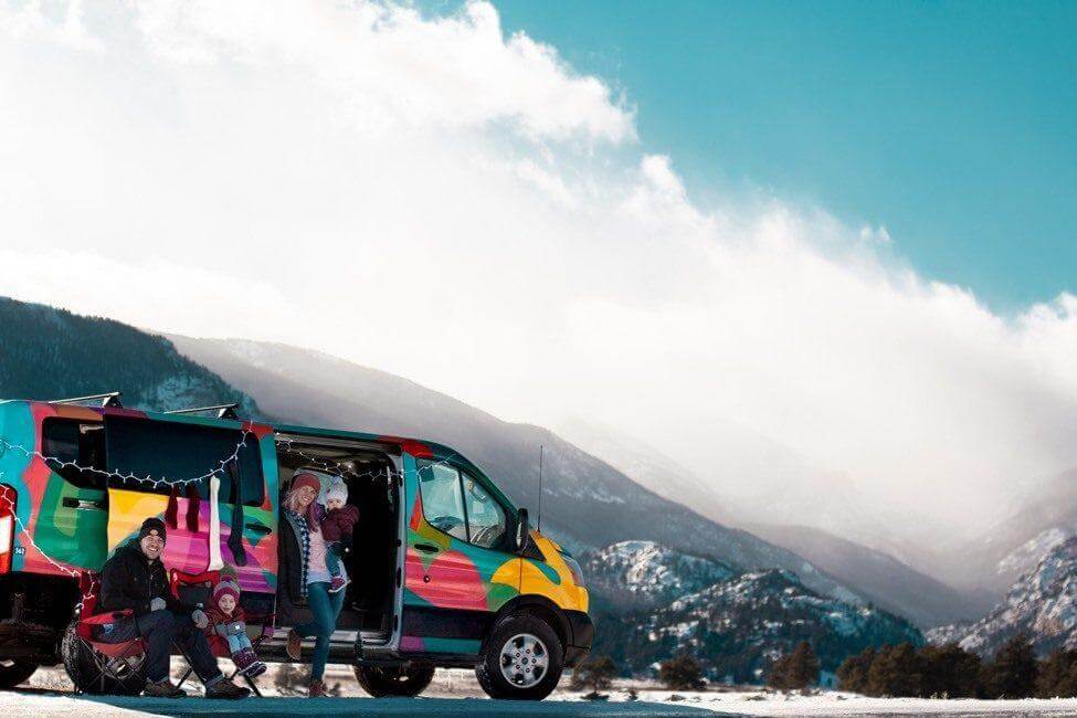 Big Sur campervan in Rocky Mountain National Park