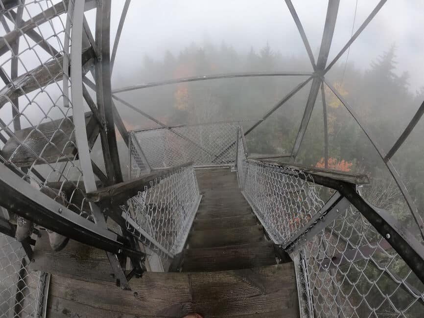 Hadley Mountain Fire Tower Fog