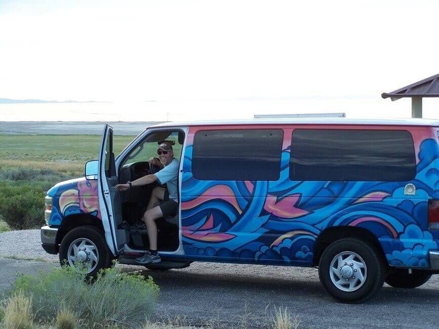 Antelope Island Utah Campervan