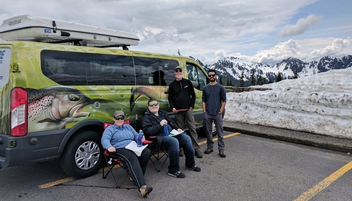 Mt Rainier Washington Campervan