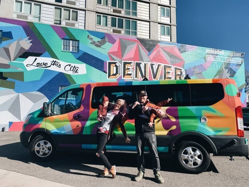 Mural in Denver Family Campervan