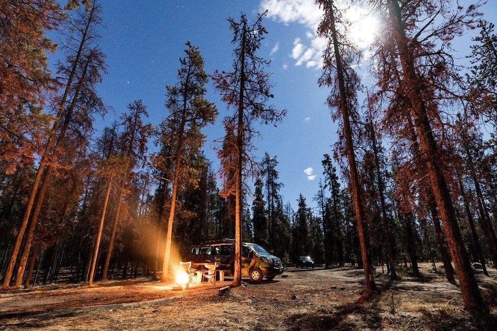 Wapiti Campground Jasper National Park Alberta Canada