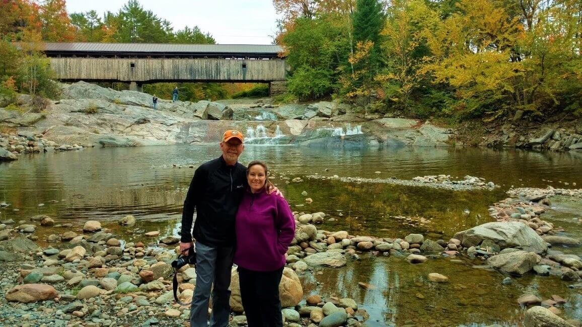 New England Covered Bridge Fall