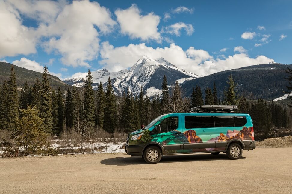 Escape Big Sur campervan model Canadian Rockies