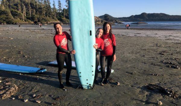 Surfing in Tofino