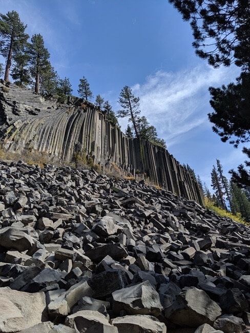 Devils Postpile Monument in the Sierras