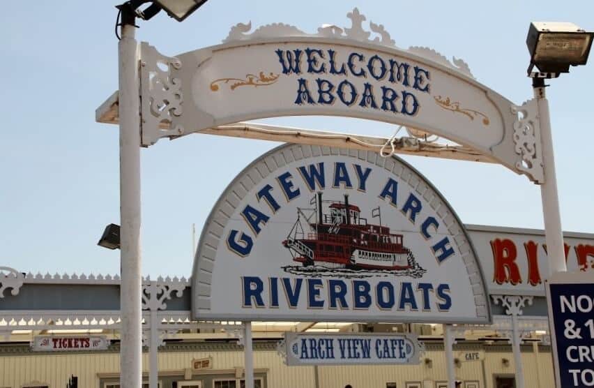 St Louis Mo Sign for Riverboats