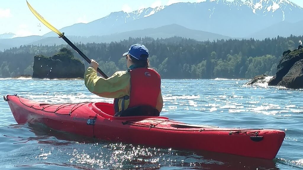 Port Angeles Washington Woman Sea Kayaking