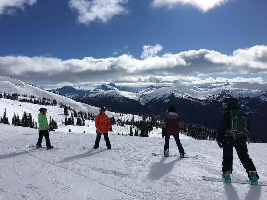 Snowboarding at Whistler