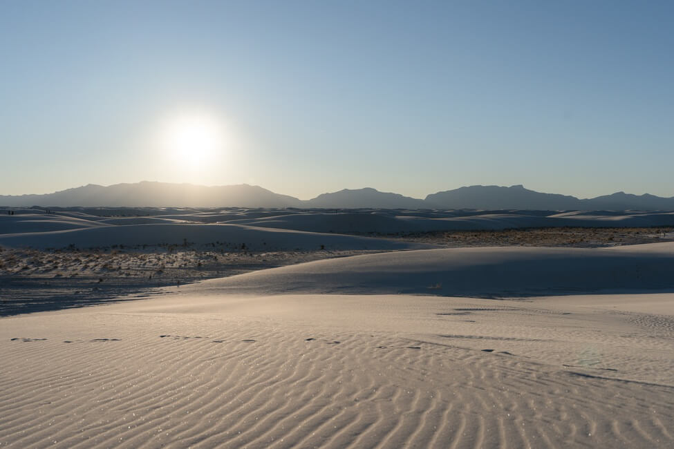 San Andres Mountains at White Sands National Park