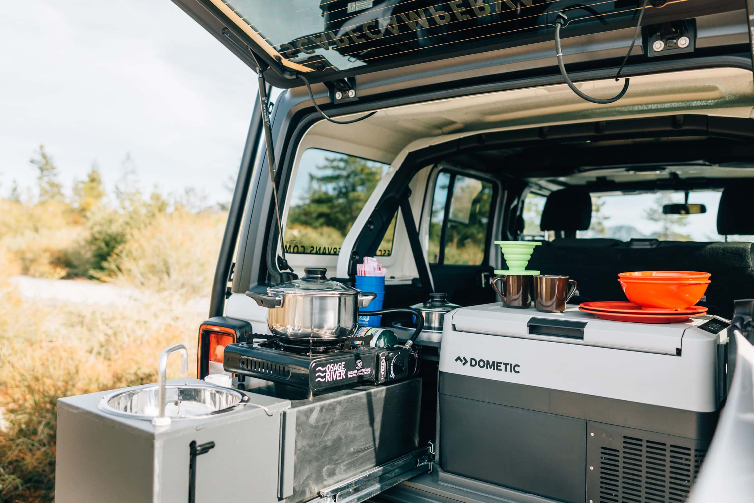 jeep camper interior kitchen