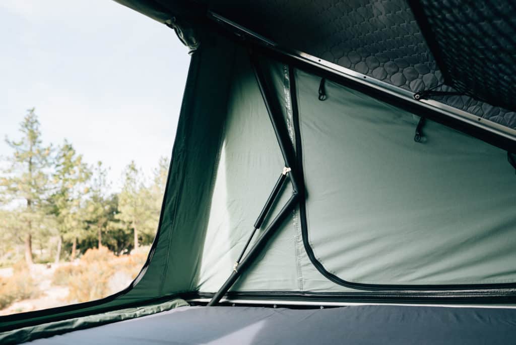 jeep camper rooftop tent inside