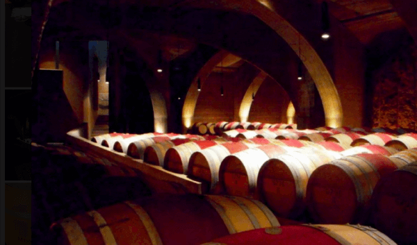 Wine Barrels in a Okanagan Valley winery