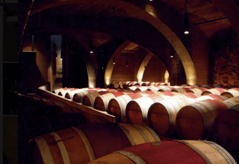 Wine Barrels in a Okanagan Valley winery