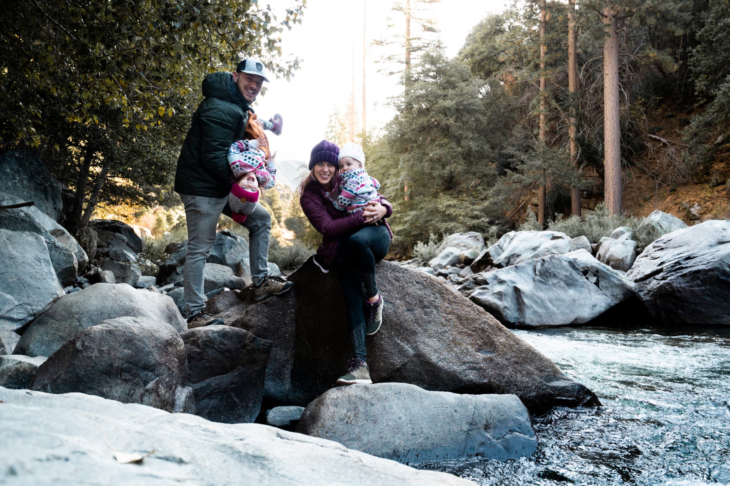 Family at Grizzly Falls