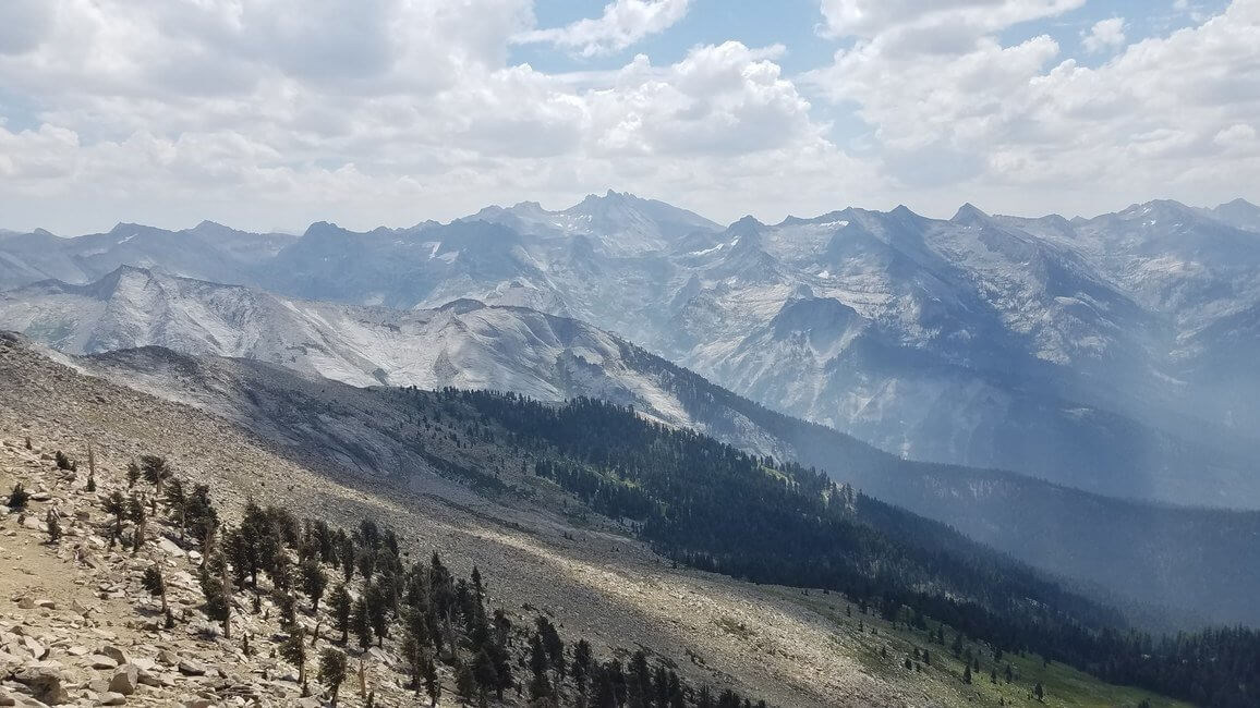 Trail line above Alta's Peak