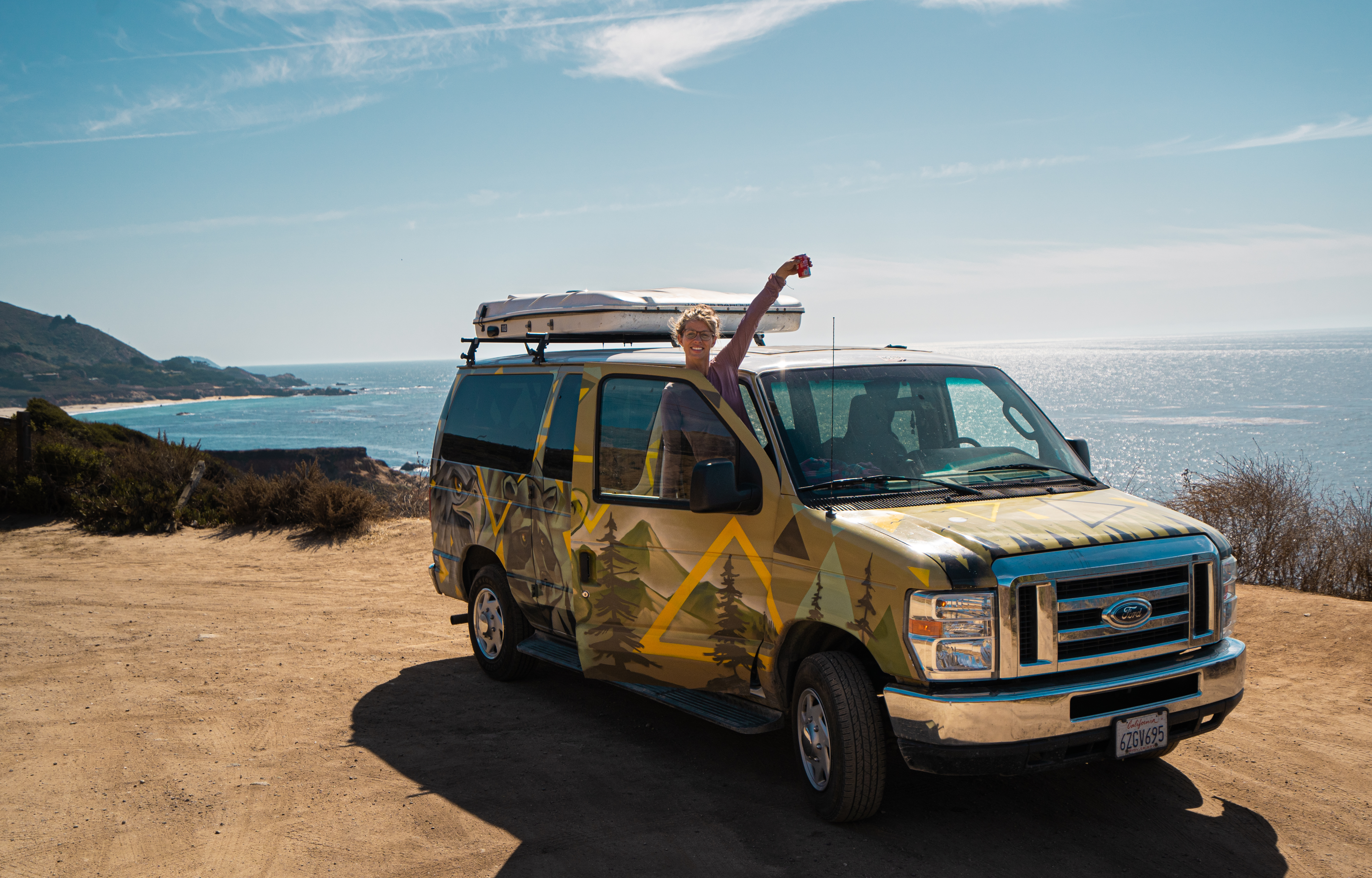 Woman in the PCH Highway.