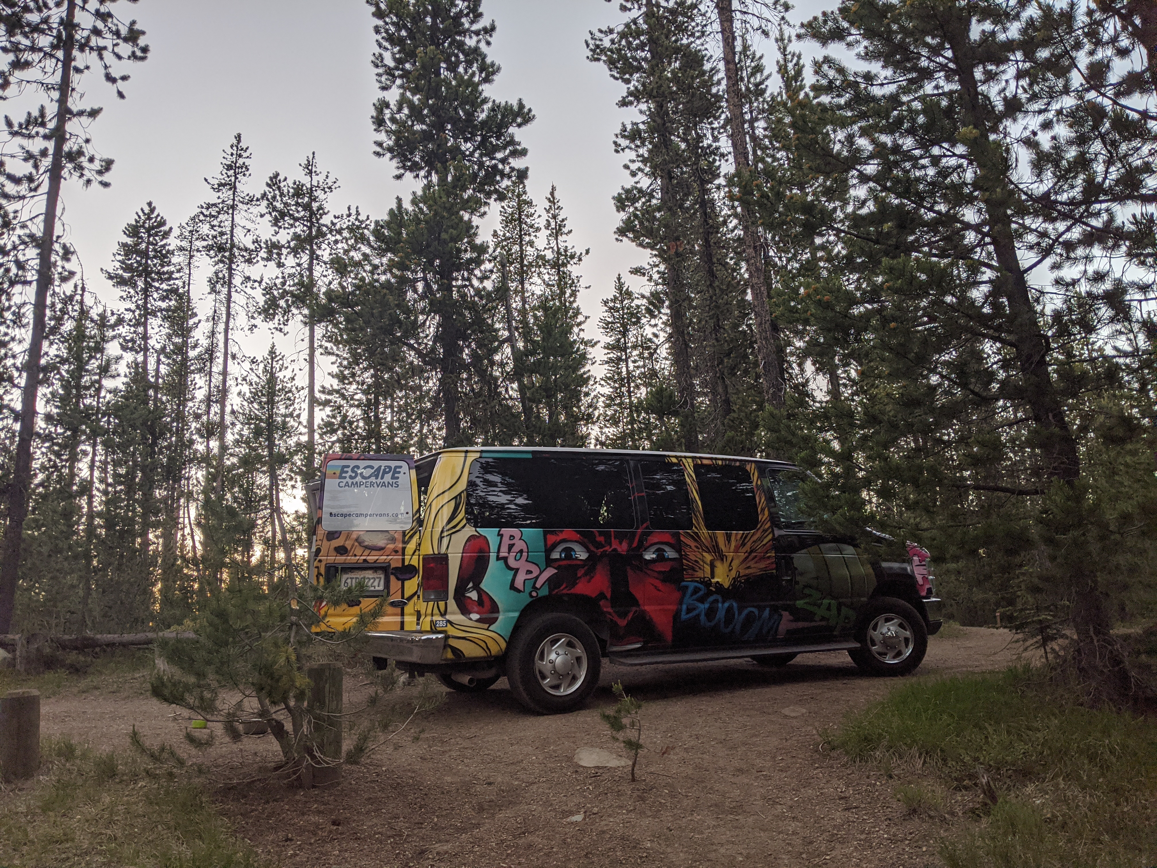 Camper van at Marvel South Campground