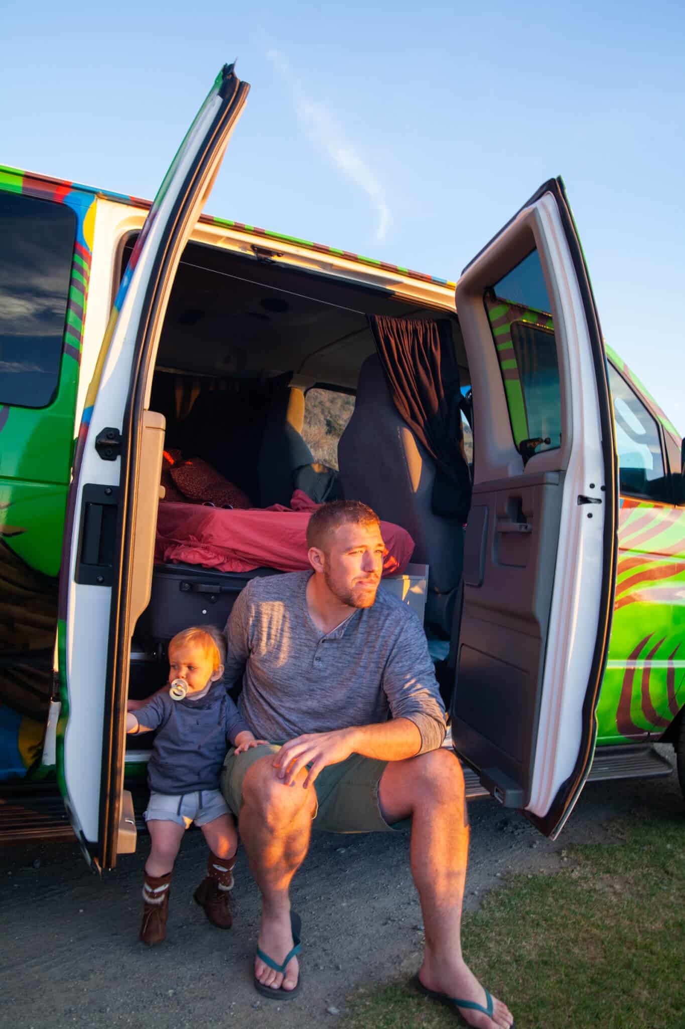 Campervan on the PCH Highway.