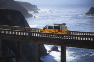 van on bridge