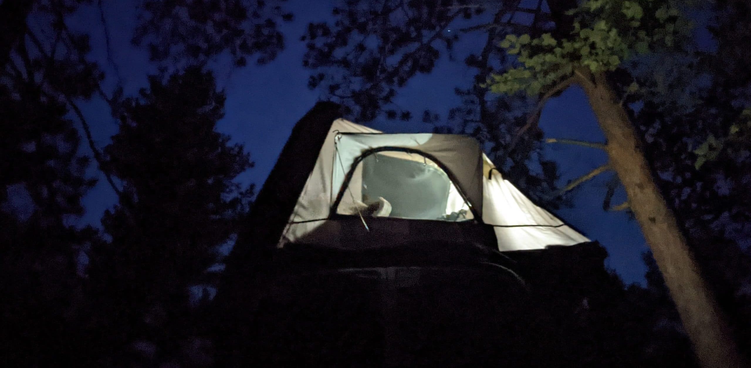 Rooftop sleeper on a campervan