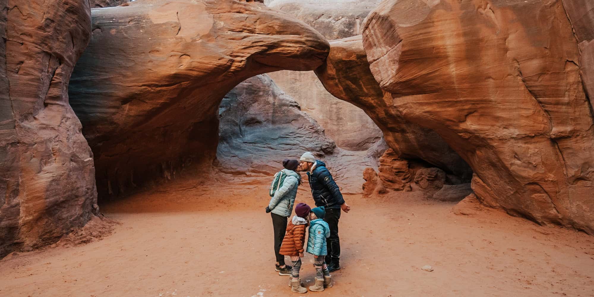Family at Arches National Park
