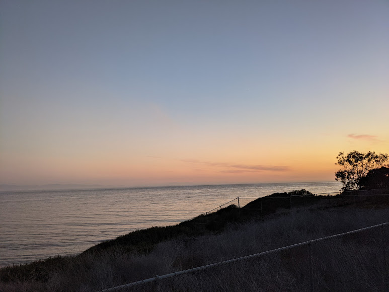 Dusk on a campervan adventure