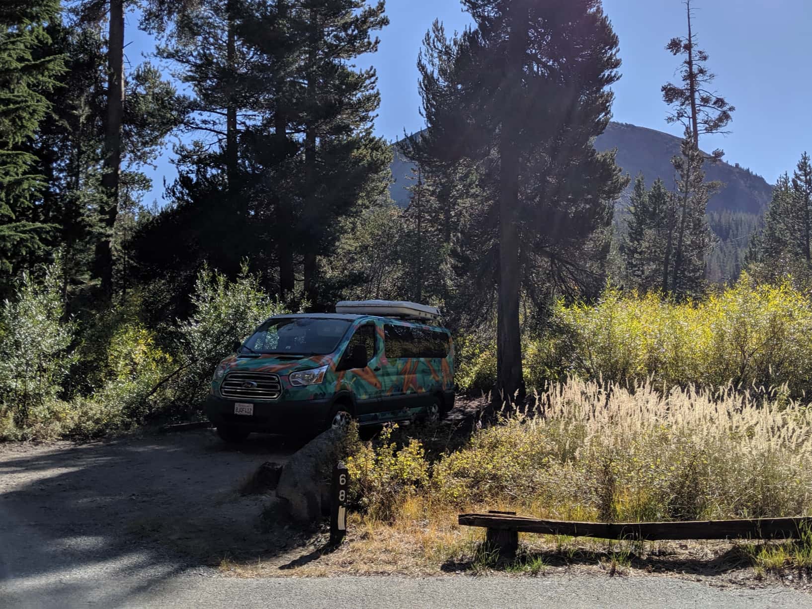 Campervan in the Sierras