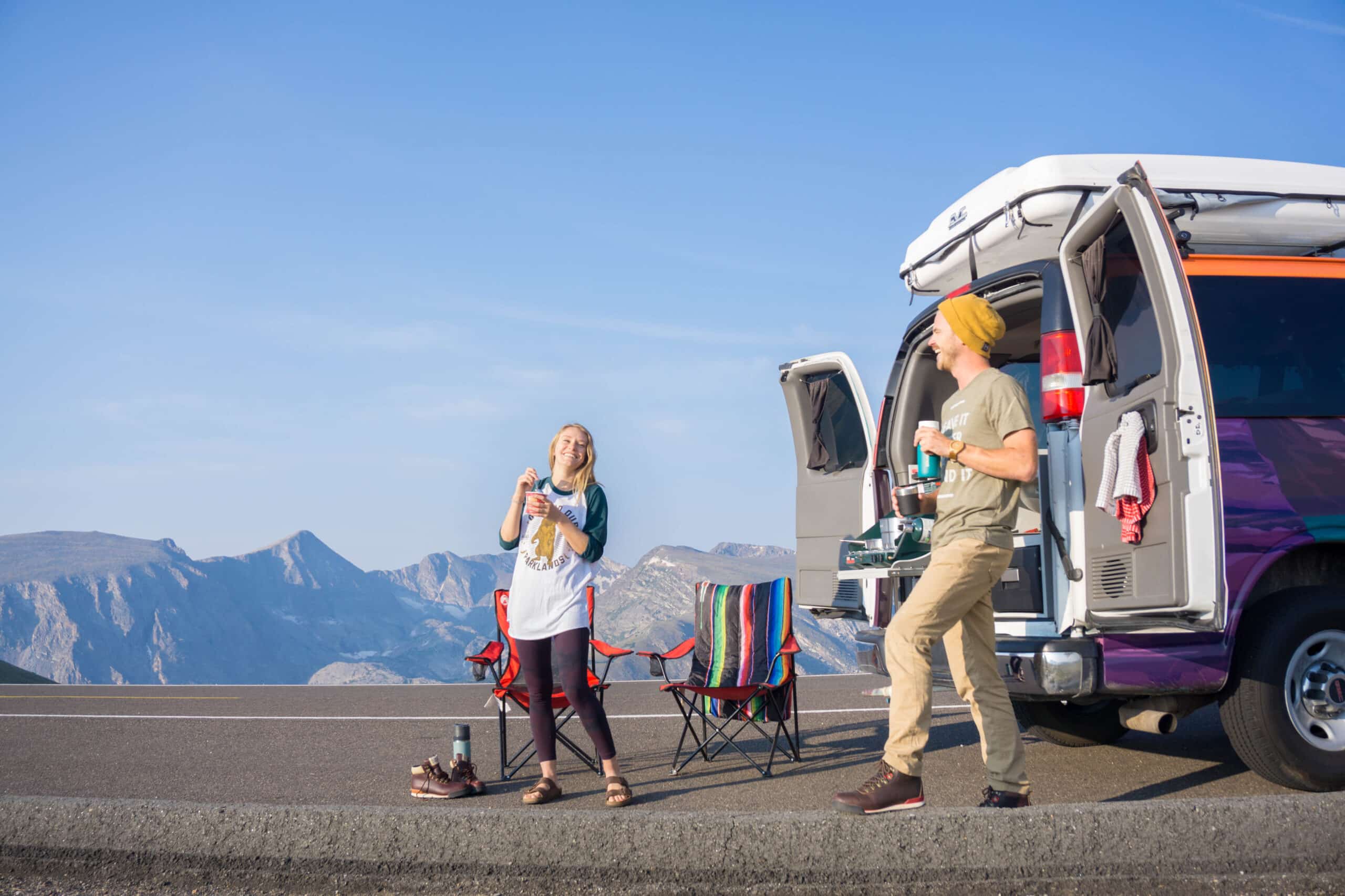 A camper van is the ideal way to explore the National Parks in Colorado, you won't waste any time setting up or taking down your campsite.
