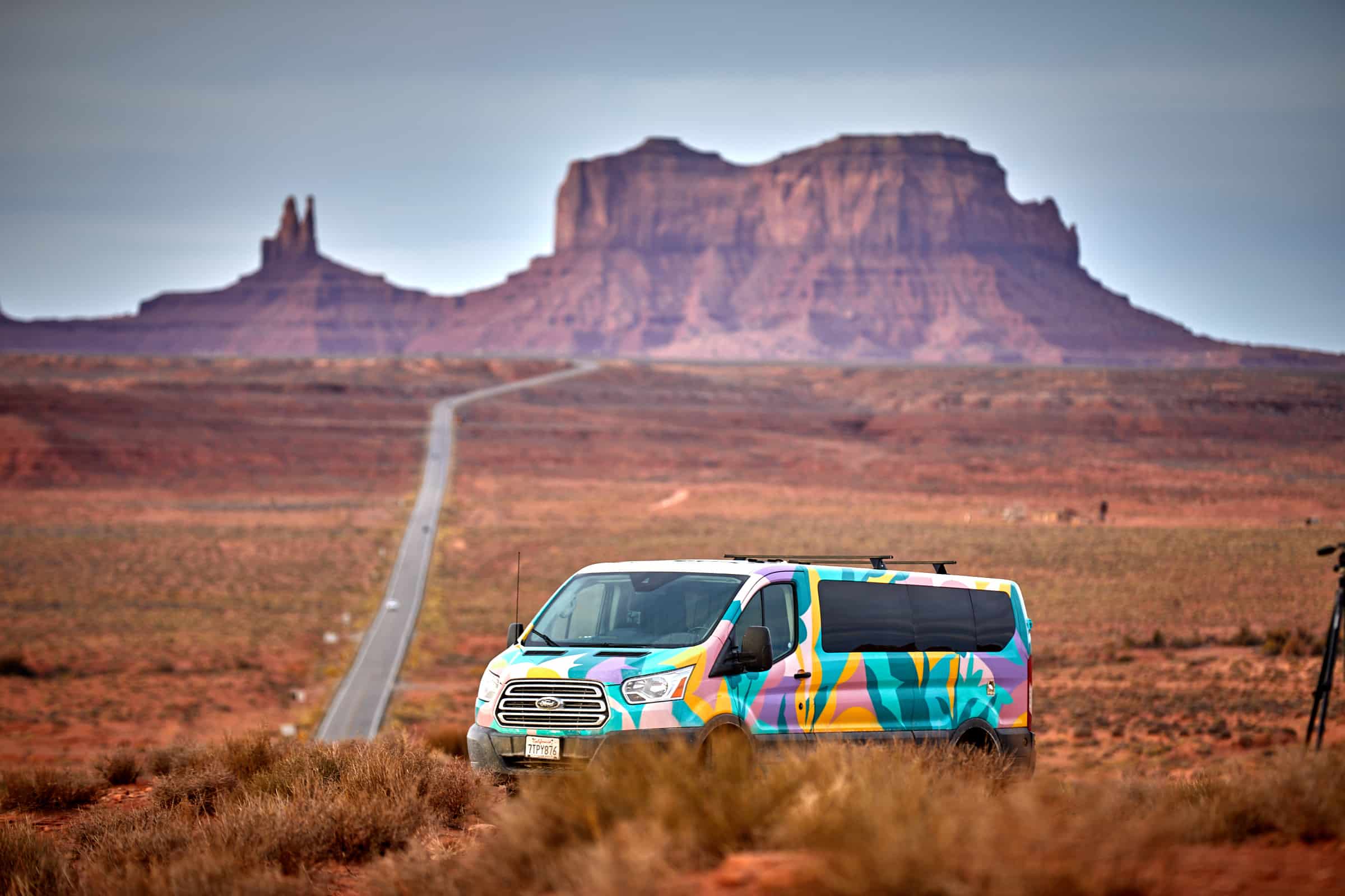 Escape Camper Van on a trip from Salt Lake City to Moab.