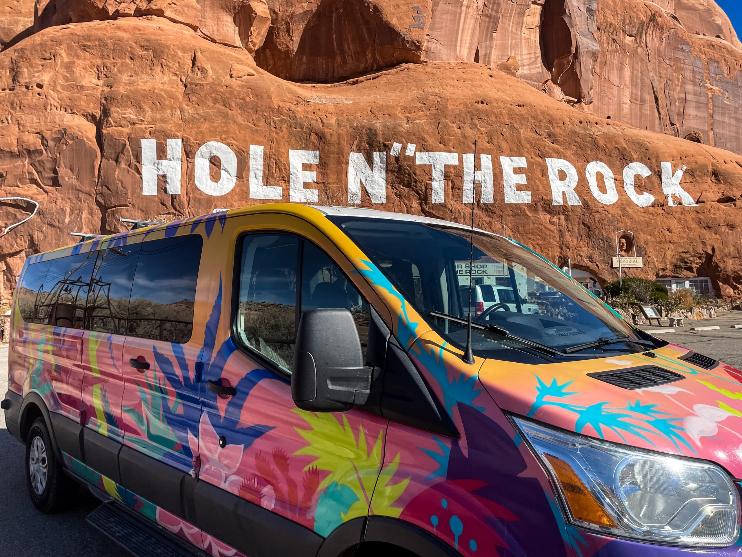 Escape Camper Van on a Utah road trip in Moab