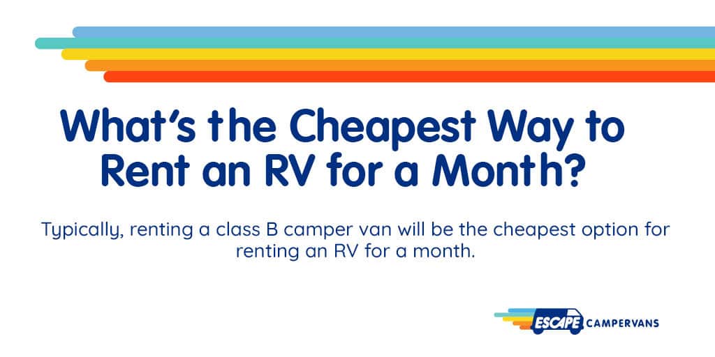 Can I Lease a Campervan for a Month?